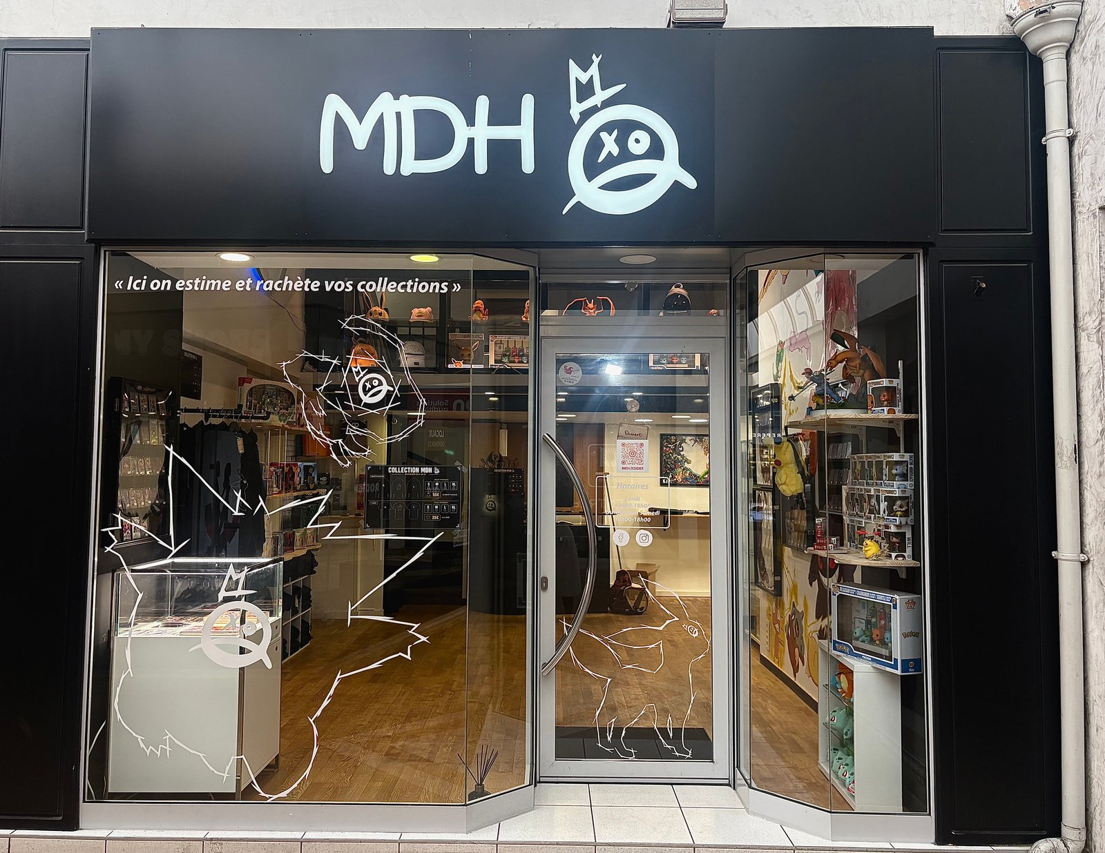 Façade de la boutique MDH Collections au Mans